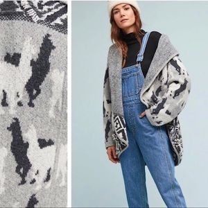 Anthropologie Akemi + Kin Llama Knit Cardigan